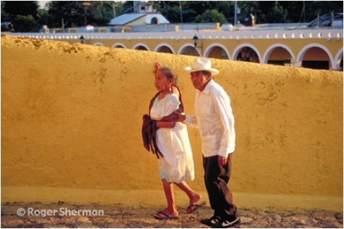 A Couple in Itzamal, Mexico